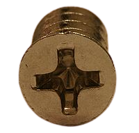 Formato de Aperto Phillips em parafusos de Cabeça Chata.