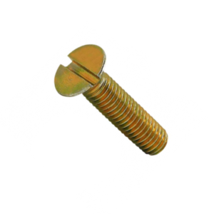 Produto da Loja Projette Parafusos. Parafuso Cabeça Chata Fenda M2.5 x 6 mm