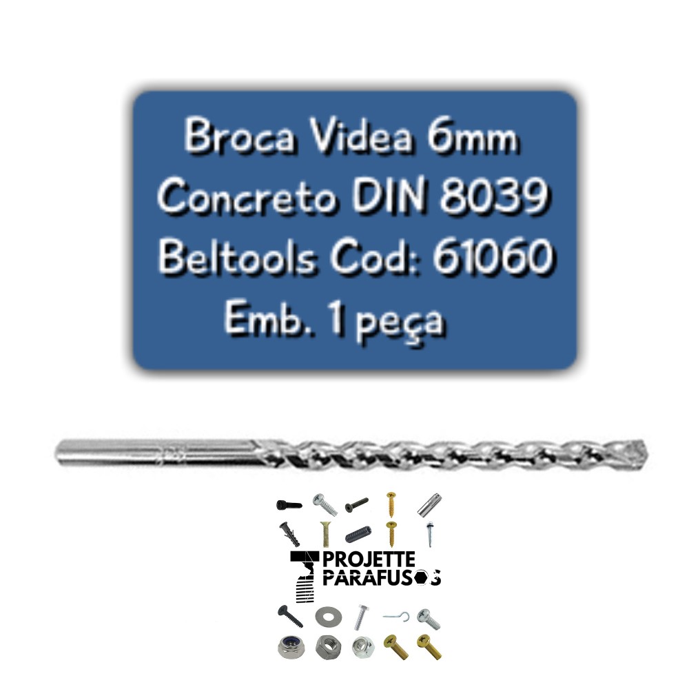 Broca de Widea 6mm Beltools - Imagem 2