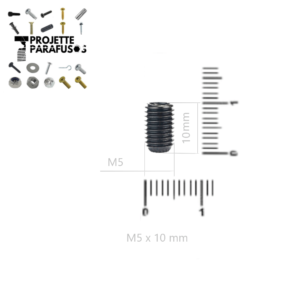 Parafuso Allen Sem Cabeça M5 x 10