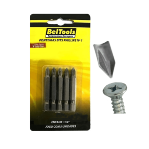 Jogo Ponteira Philips Bits Ph1 com 5 Peças Parafusadeira