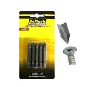 Jogo Ponteira Philips Bits Ph3 com 5 Peças Parafusadeira