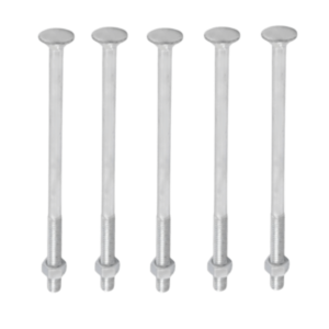 Parafuso Francês com Porca 1/4 x 6 polegadas